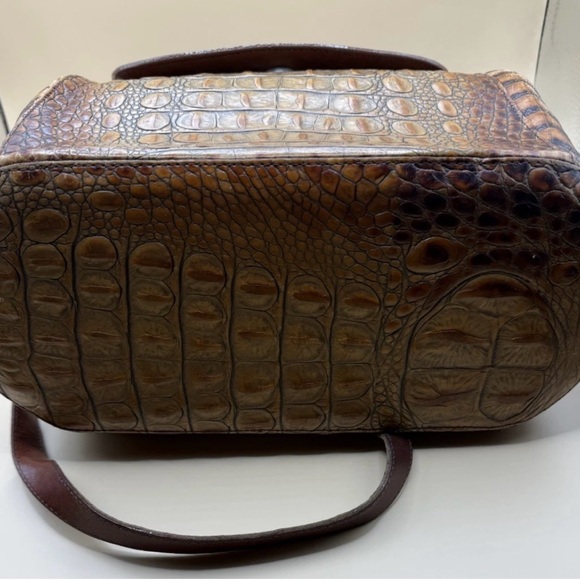 Brahmin Brown Crossbody Bag with Exotic Texture - Picture 5 of 9